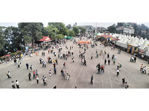 Visuals from Shimla on Saturday. (Photo/ANI)