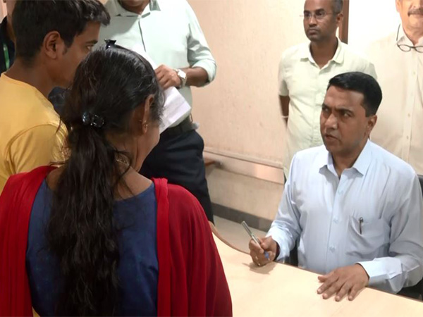 Goa CM Pramod Sawant holds Janta Darbar(Photo/ANI)