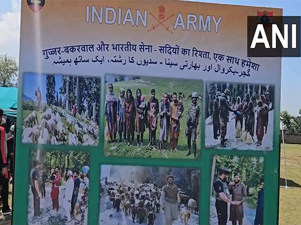 Indian Army and M3M Foundation jointly organised a mela in Anantnag for the Gujjar-Bakarwal community (Photo/ANI) 