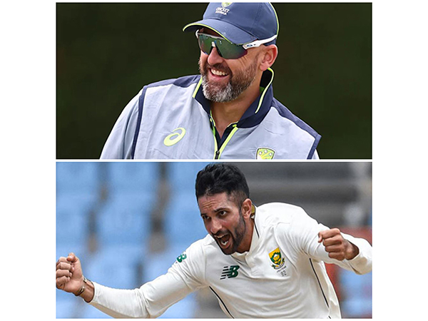 Nathan Lyon and Keshav Maharaj. (Photo- ICC)