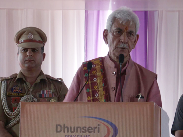 Jammu and Kashmir Lieutenant Governor Manoj Sinha (Image: ANI)