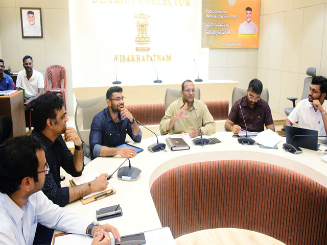District Collector of Visakhapatnam, MN Harendhira Prasad during a meeting (Photo/IPRO, Visakhapatnam)