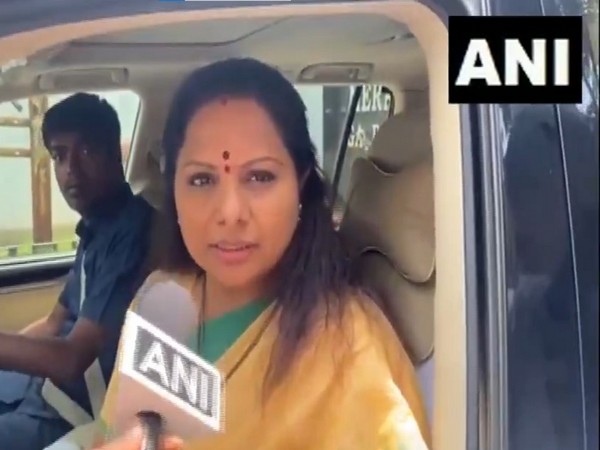 BRS MLC K Kavitha (Photo/ANI)