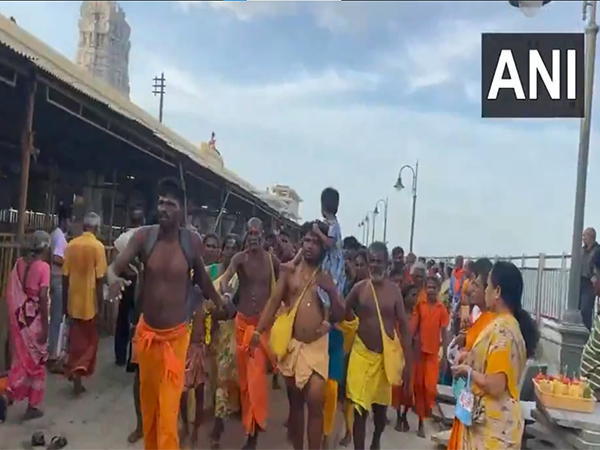 Devotees gather in big numbers to celebrate Vaikasi Visakam festival (Photo: ANI)