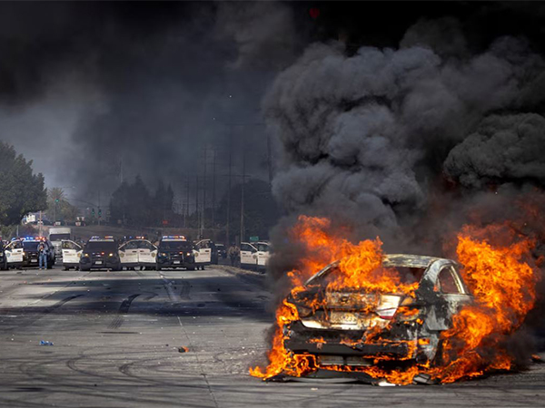 Protests in LA (Image/Reuters)