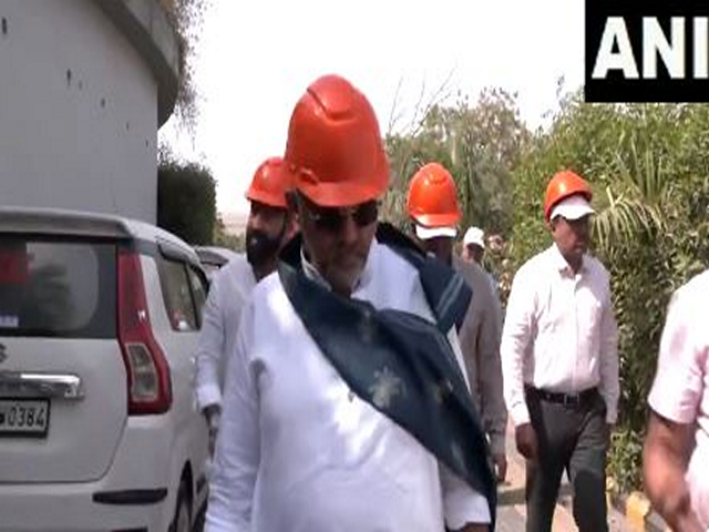 Karnataka Deputy CM DK Shivakumar visits Tehkhand Waste to Electricity Project Limited in Delhi (Photo/ANI)