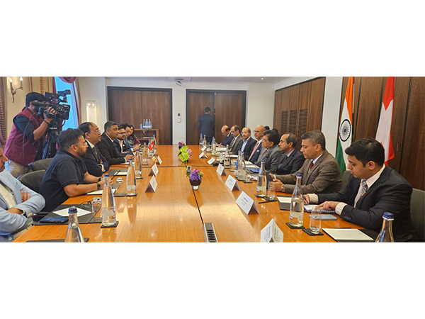 Commerce and Industry Minister Piyush Goyal in Switzerland (Photo/ ANI)