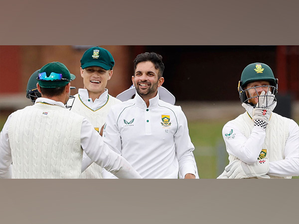 Keshav Maharaj with South African Test team (Photio: ICC)