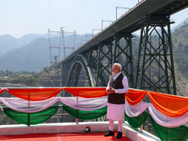 Narendra Modi, Prime Minister of India, inaugurated the Chenab Railway Bridge on June 6, 2025. Photo credit: PMO India
