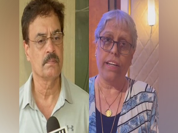 Dilip Vengsarkar and Diana Edulji (Photo: ANI) 