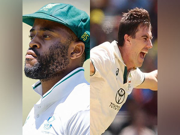 SA captain Bavuma and Australia skipper Cummins (Photo: ICC/cricket.com.au)
