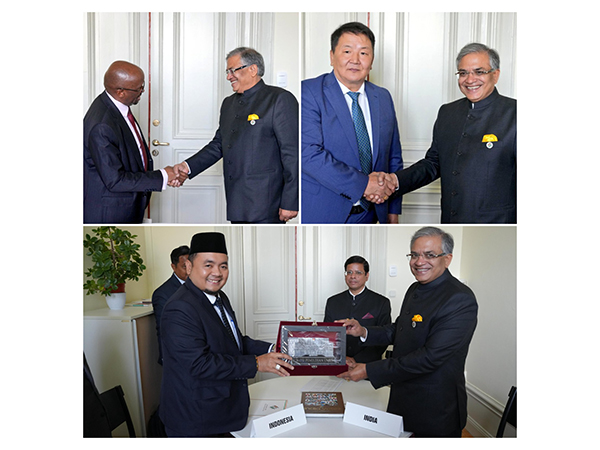 CEC Gyanesh Kumar with Chairpersons of Election Commissions of India, Mongolia, South Africa (Photo/ X@ECISVEEP)