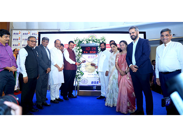 Maharashtra Chief Minister Devendra Fadnavis at BSE (Photo/ANI)