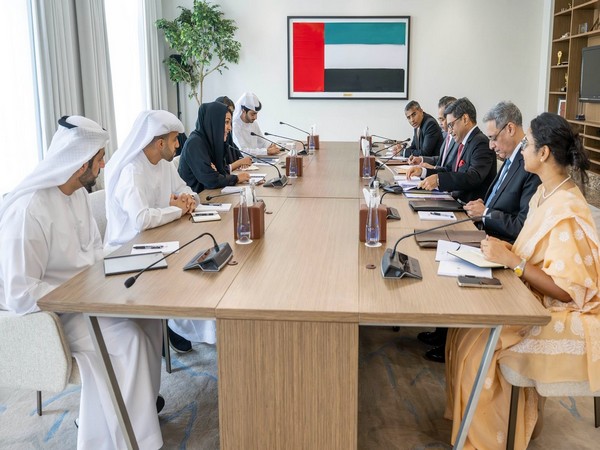 Foreign Secretary Vikram Misri, UAE Minister of State for International Cooperation review the progress of comprehensive strategic partnership (Photo/X@IndembAbuDhabi)