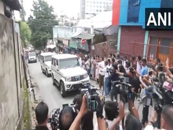 The four accused in the Raja Raghuvanshi murder case were brought to Shillong Sadar Police (Photo/ANI)