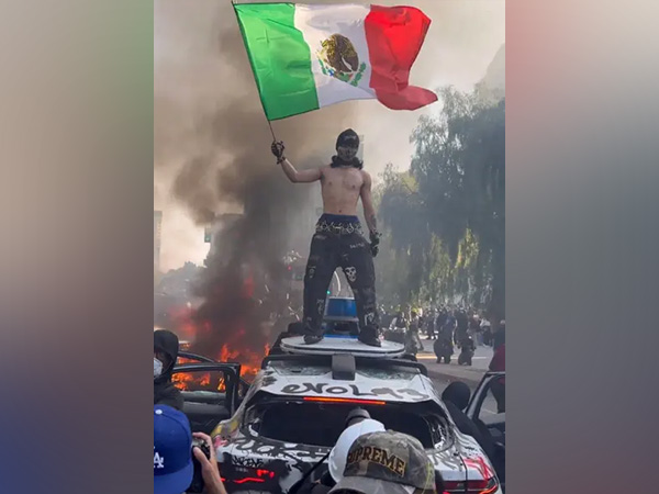 Protest escalates in LA (Image Source: X @PressSec)