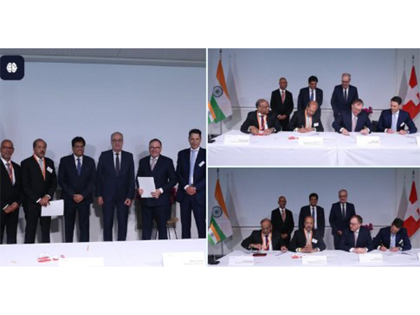 Indian and Swiss business chambers sign strategic partnership agreement to boost trade relations (Image: ANI)