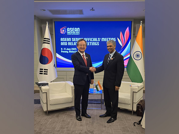 Secretary East, P Kumaran meets South Korea’s Political Affairs Deputy Minister Chung Byung-won (Photo/ X@MEAIndia)