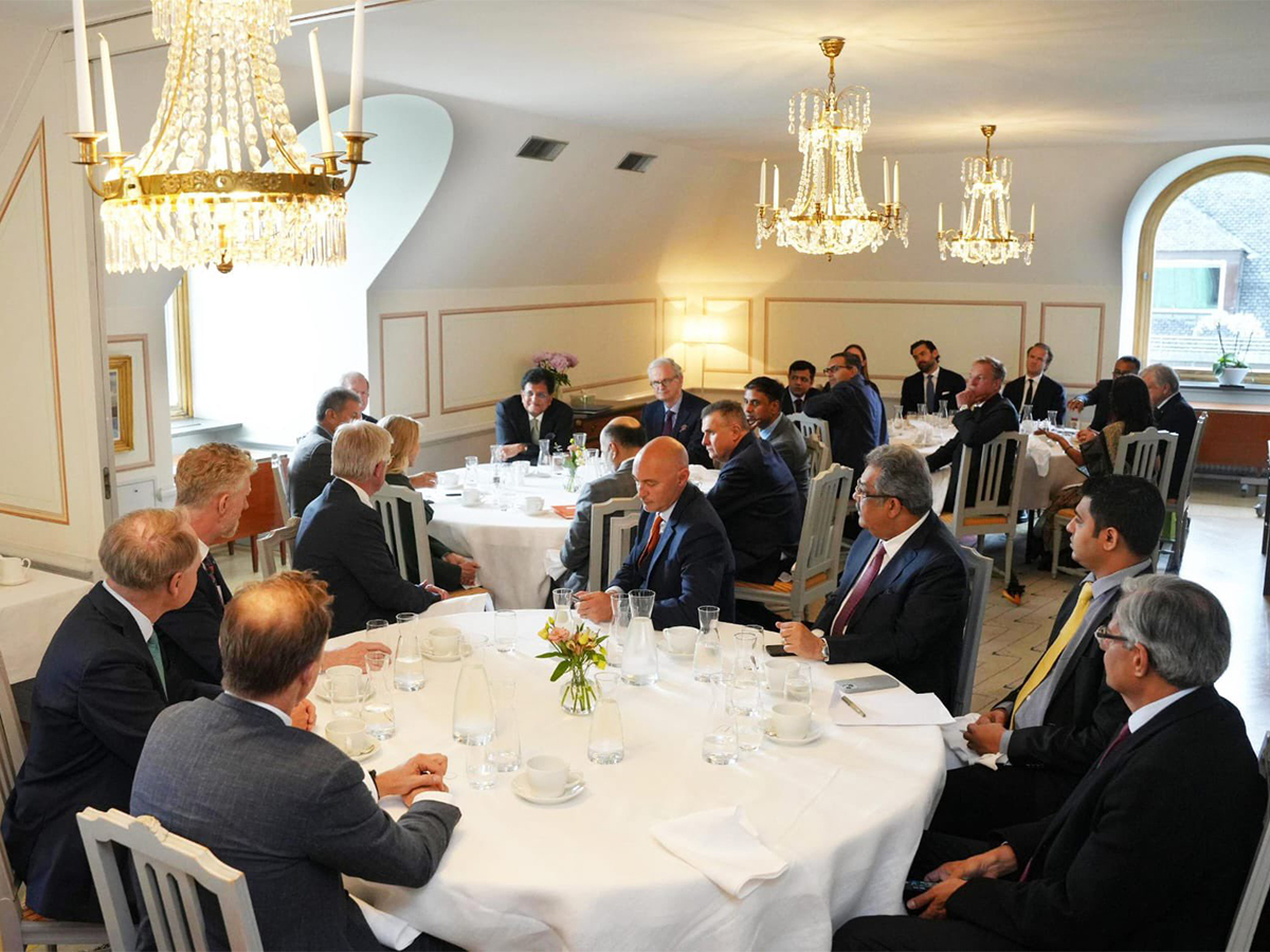 Union Minister Piyush Goyal during India-Sweden Business Leaders’ Roundtable (Photo/X/PiyushGoyal)
