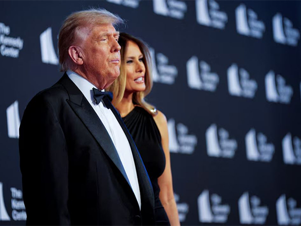 US President Donald Trump and First Lady Melania Trump attend 
