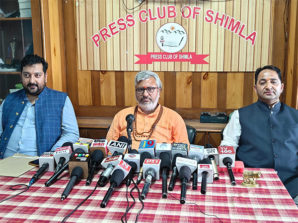 Swami Avimukteshwaranand Saraswati's national media incharge Shailendra Yogiraj Sarkar (Photo: ANI)