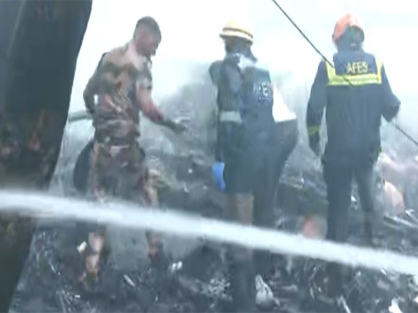 Scenes from the air crash site near Ahmedabad airport (Photo/X)