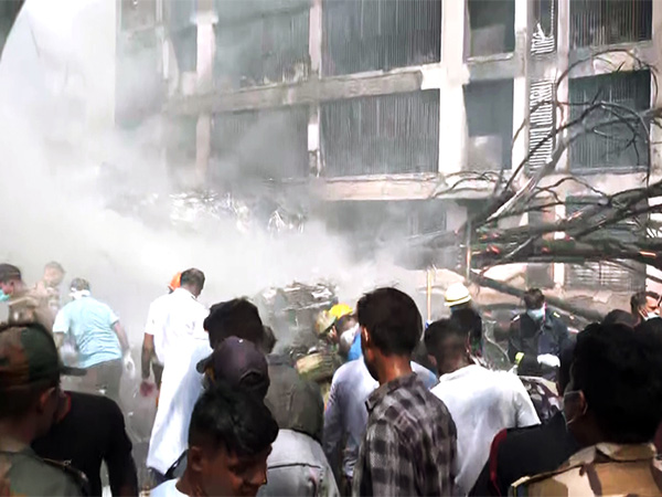 Visuals from the crash site. (Photo/ANI)