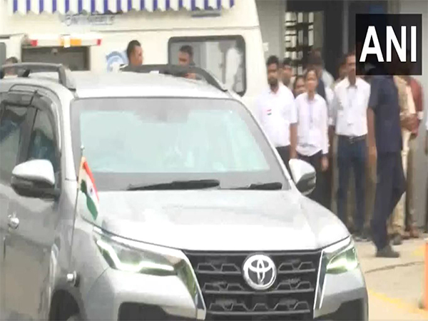 Prime Minister Narendra Modi arrives in Ahmedabad (Photo/ANI)