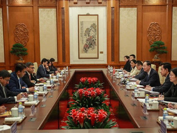 Foreign Secretary Vikram Misri met Chinese Vice Foreign Minister Sun Weidong (Source: @China_Amb_India) 