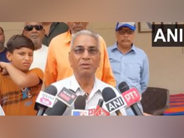 Family member of Sanket Goswarmi killed in Ahmedabad plane crash (Photo/ANI) 