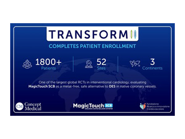 Fondazione Ricerca e Innovazione Cardiovascolare Announces Completion of Patient Enrollment in TRANSFORM II RCT