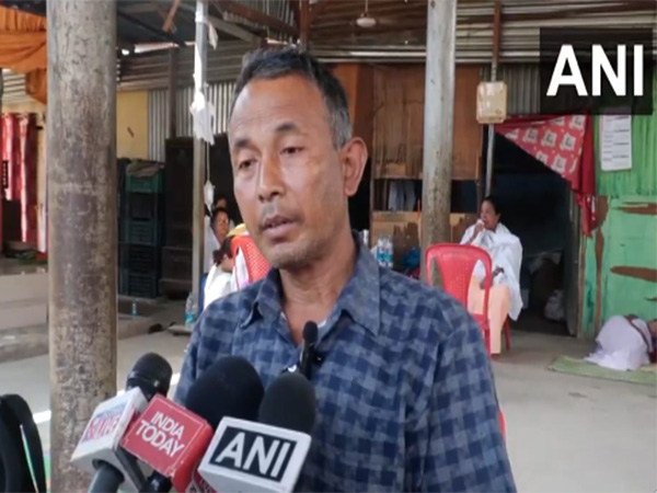 Kongrailatpam Nandesh Kumar Sharma, father of Nganthoi Sharma Kongbrailatpam who died in Gujarat plane crash (Photo/ANI)