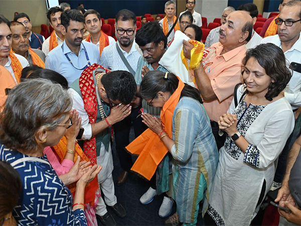 Minister of State Pabitra Margherita with the first batch of Kailash Manasarovar pilgrims (Photo/X/@PmargheritaBJP)