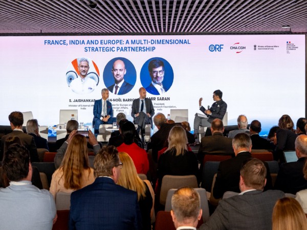 External Affairs Minister S Jaishankar  with French Foreign Minister Jean-Noël Barrot (Image: X@DrSJaishankar)