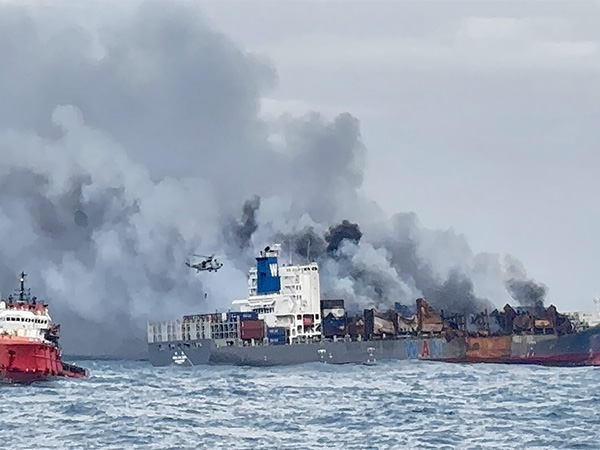 Indian Navy successfully undertook aerial insertion of the salvage team onboard distressed vessel MV Wan Hai 503 (Photo/X @indiannavy)