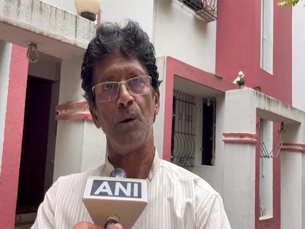 Neighbour of AI 171 plane crash victim Deepak Pathak, Sharad Matonkar (Photo: ANI) 