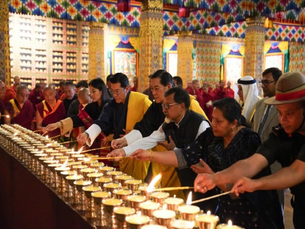 Bhutan King, Queen and fourth Druk Gyalpo attend prayer ceremony in memory of Air India plane crash victims (Image Credit: Facebook/His Majesty King Jigme Khesar Namgyel Wangchuck)