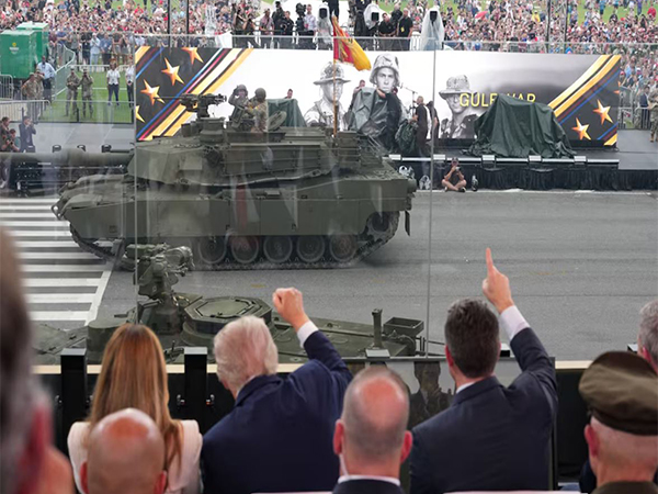 US President Donald Trump and first lady Melania Trump in the stands (Image/Reuters)