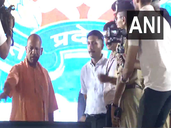 UP CM Yogi reviews security preparations at Defence Expo Ground (Photo/ANI)