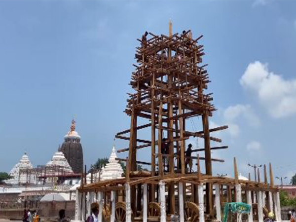 Odisha: Preparations in full swing in Puri for Jagannath Rath Yatra (Photo/ANI)
