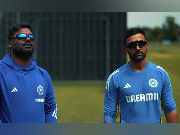 India's performance analyst Hari Prasad Mohan (L) and India A performance analyst Pushkar Sawant (Photo: BCCI) 