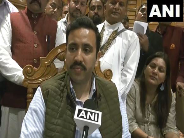 Public Works Minister of Himachal Pradesh Vikramaditya Singh (Photo/ANI)
