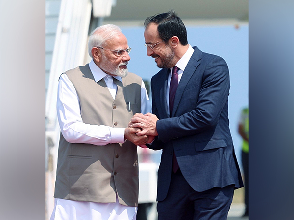 Prime Minister Narendra Modi with President of Cyprus, Nikos Christodoulides (Photo/ ANI)