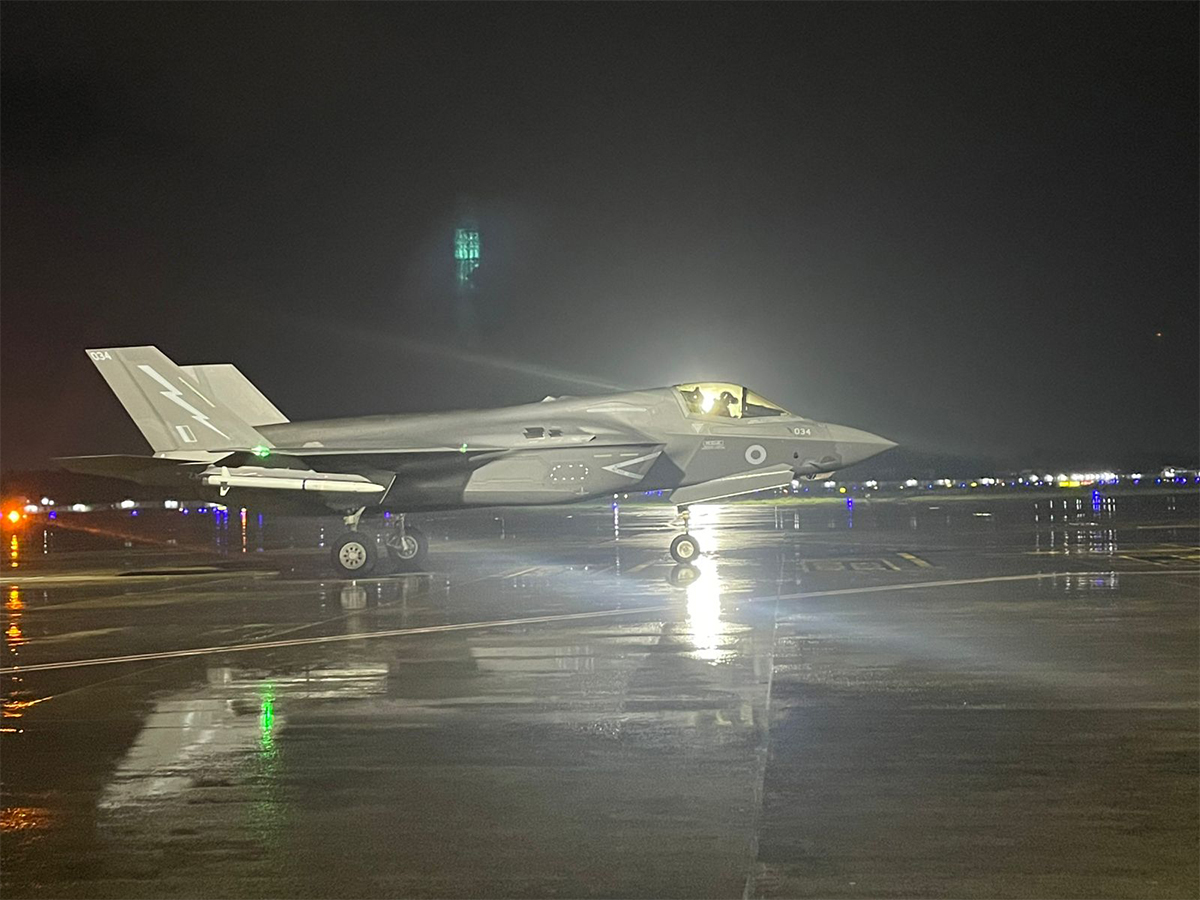  British Royal Navy F-35B Lightning II fighter (Photo/X/@IAF_MCC)