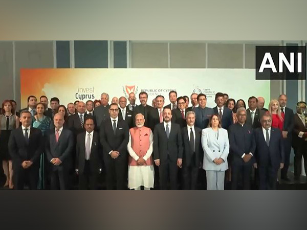 PM Modi and President Nikos Christodoulides attending the Business Roundtable (Photo/ ANI)