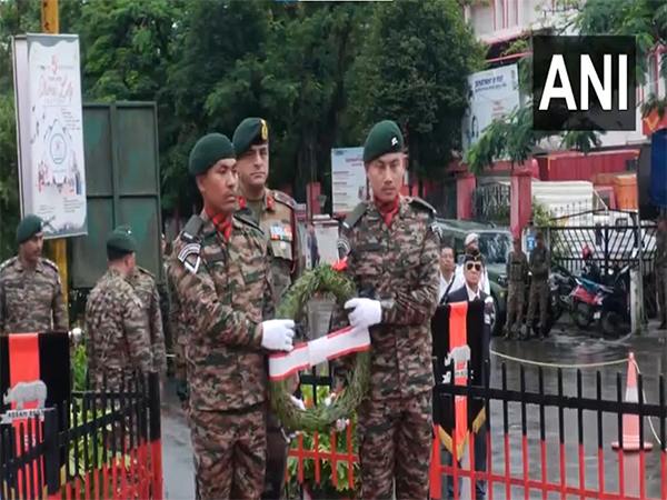 165 Infantry Bn (Territorial Army) (Home & Hearth) Assam observe 84th Assam Regiment Raising Day (Photo: ANI)