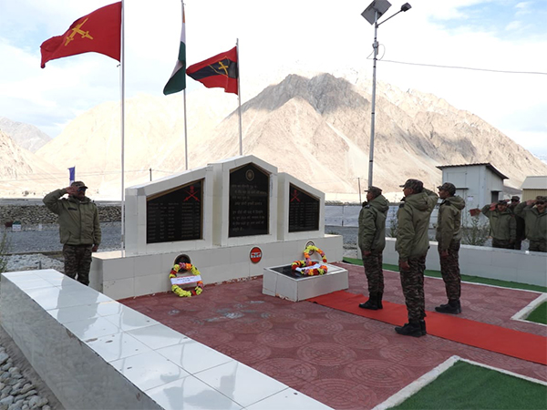 Fire and Fury Corps of India Army pays tribute to soldiers who died in Galwan (Photo/ANI)
