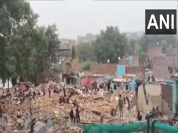 DDA conducts demolition drive in Ashok Vihar (Photo: ANI) 