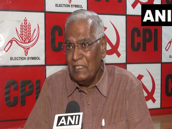CPI General Secretary D Raja (Photo/ANI)
