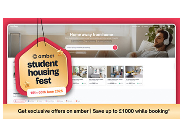 International students can book via amberstudent.com for exclusive & limited-time student housing deals!